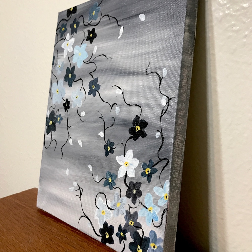 Ditsy Floral on Canvas
